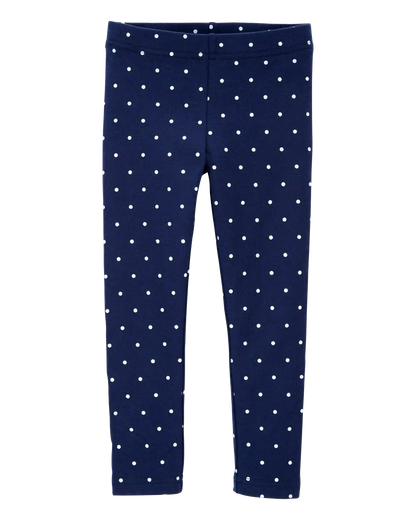 Baby Polka Dot Cotton Stretch Leggings