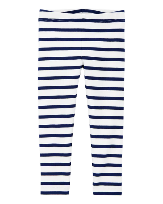 Baby Cotton Striped Stretch Leggings