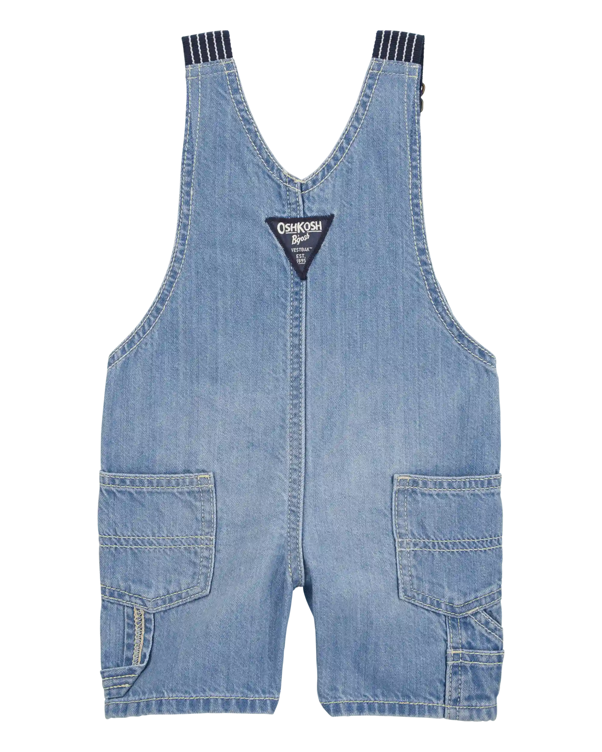 Baby Denim Shortalls - Blue