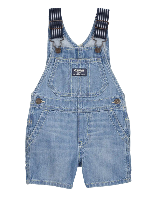 Baby Denim Shortalls - Blue