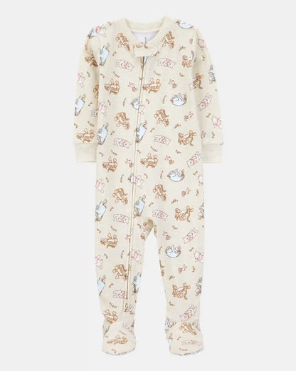 Baby Winnie The Pooh Snug Fit Cotton Footie 1-Piece Pajamas