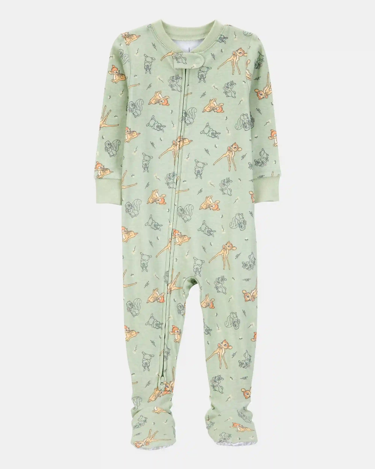 Baby Girl Bambi Snug Fit Cotton Footie 1-Piece Pajamas