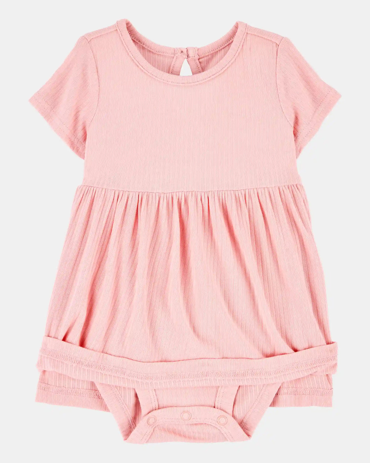 Baby Girl Solid PurelySoft Bodysuit Dress - Pink