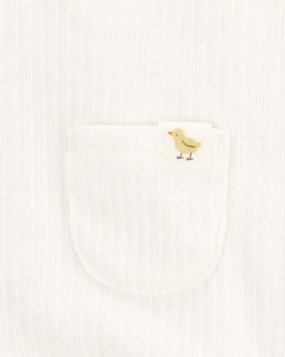 Baby 3-Piece Chick Little Cardigan Set - Ivory