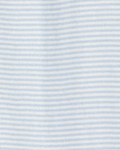 Baby Boy 2-Pack 2-Way Zip Cotton Sleep & Play Pajamas - Blue/White