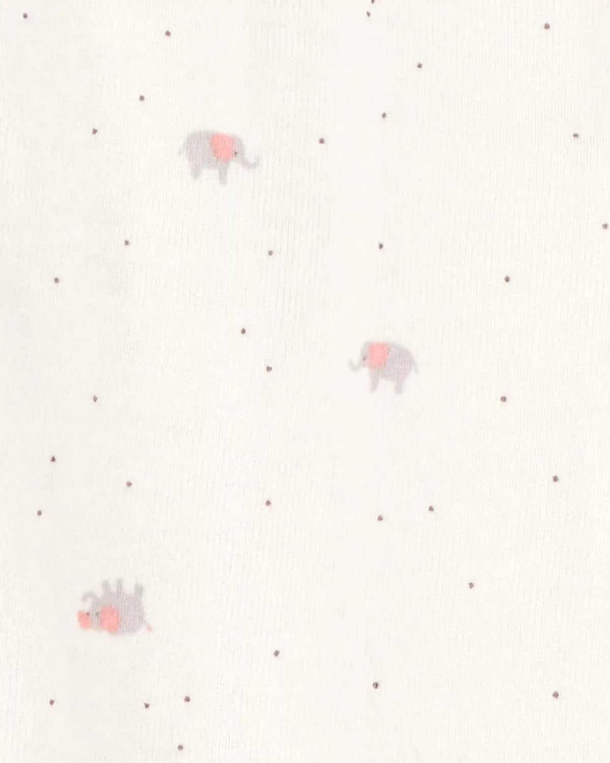 Baby Girl 2-Pack 2-Way Zip Cotton Sleep & Play Pajamas - White/Pink