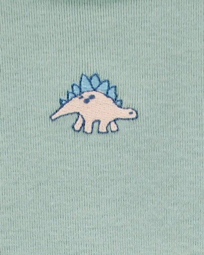Baby Boy 5-Pack Dinosaur Short-Sleeve Cotton Bodysuits