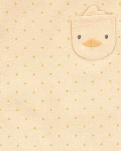 Baby Girl 5-Pack Animal Short-Sleeve Cotton Bodysuits