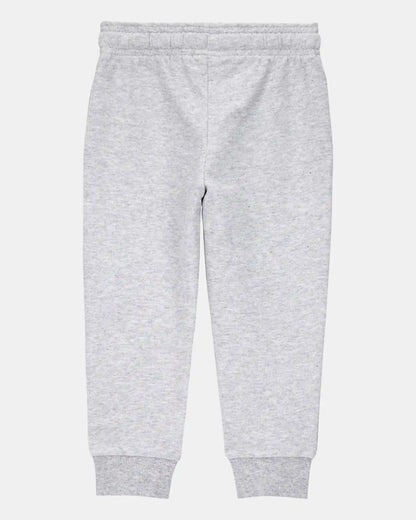Baby Boy Pull-On Drawstring Joggers - Grey