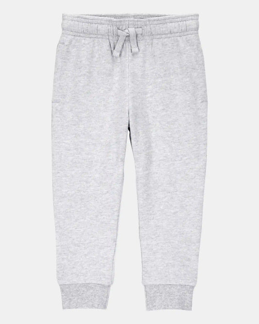Baby Boy Pull-On Drawstring Joggers - Grey