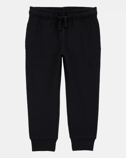 Baby Boy Pull-On Drawstring Joggers - Black