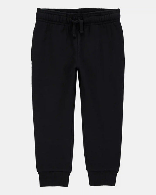 Baby Boy Pull-On Drawstring Joggers - Black