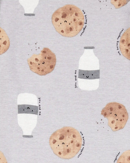 Baby 3-Piece Milk & Cookies Little Character Set® - Grey