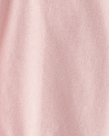 Baby Scalloped Collar Long-Sleeve Bodysuit - Pink