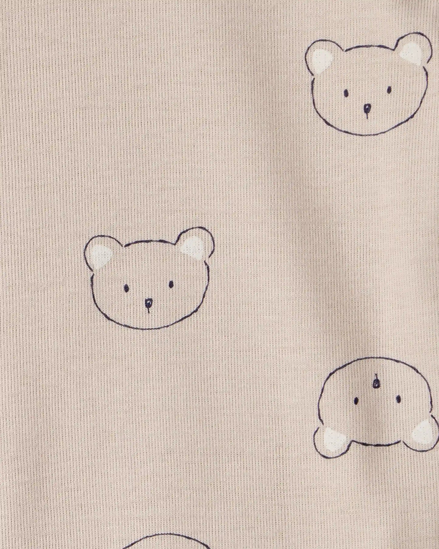 Baby Boy 3-Piece Bear Print Long-Sleeve Bodysuit & Pant Set - Brown/White