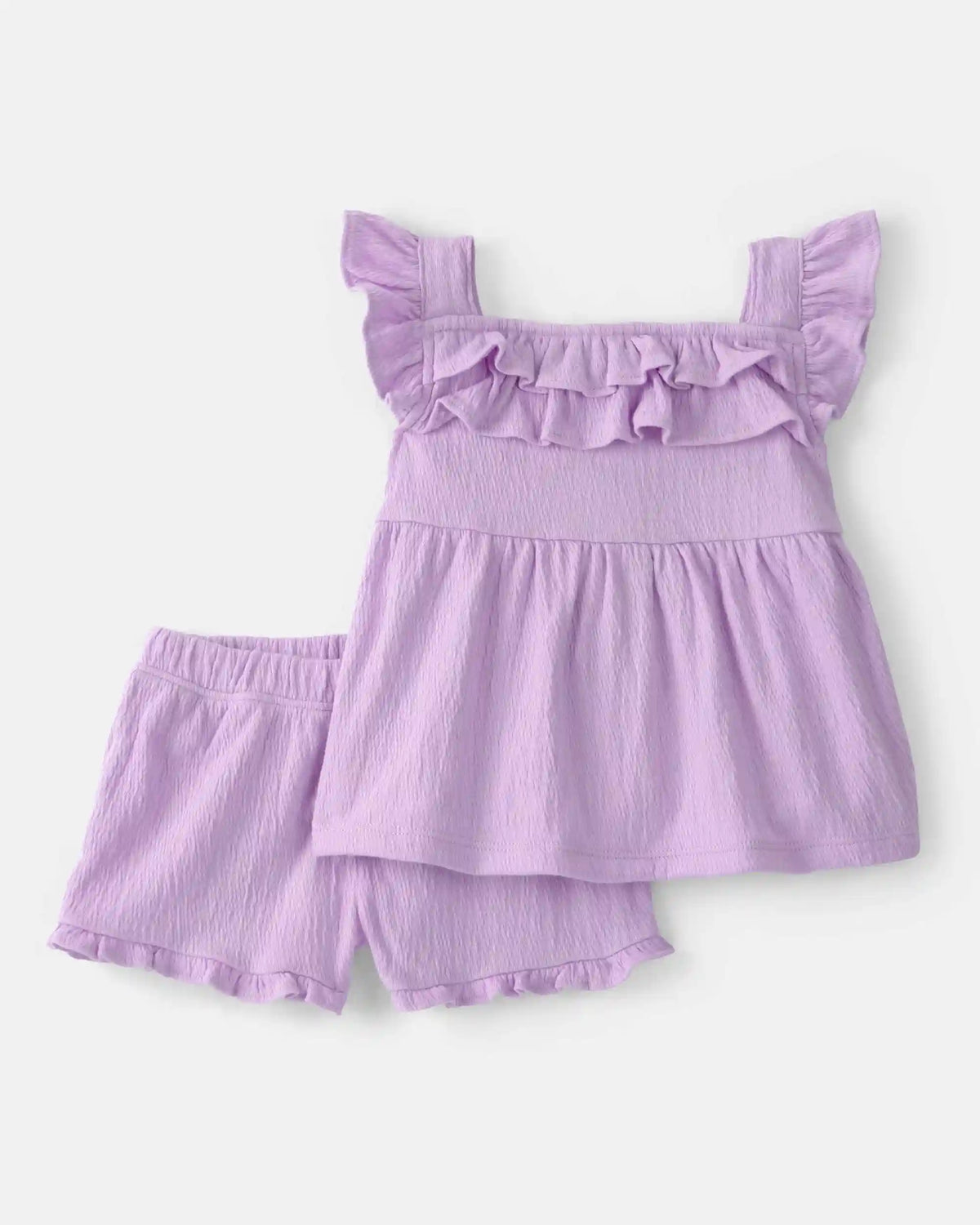 Baby Girl 3-Piece 'Mommy's Mini' Outfit Set - Purple/Grey