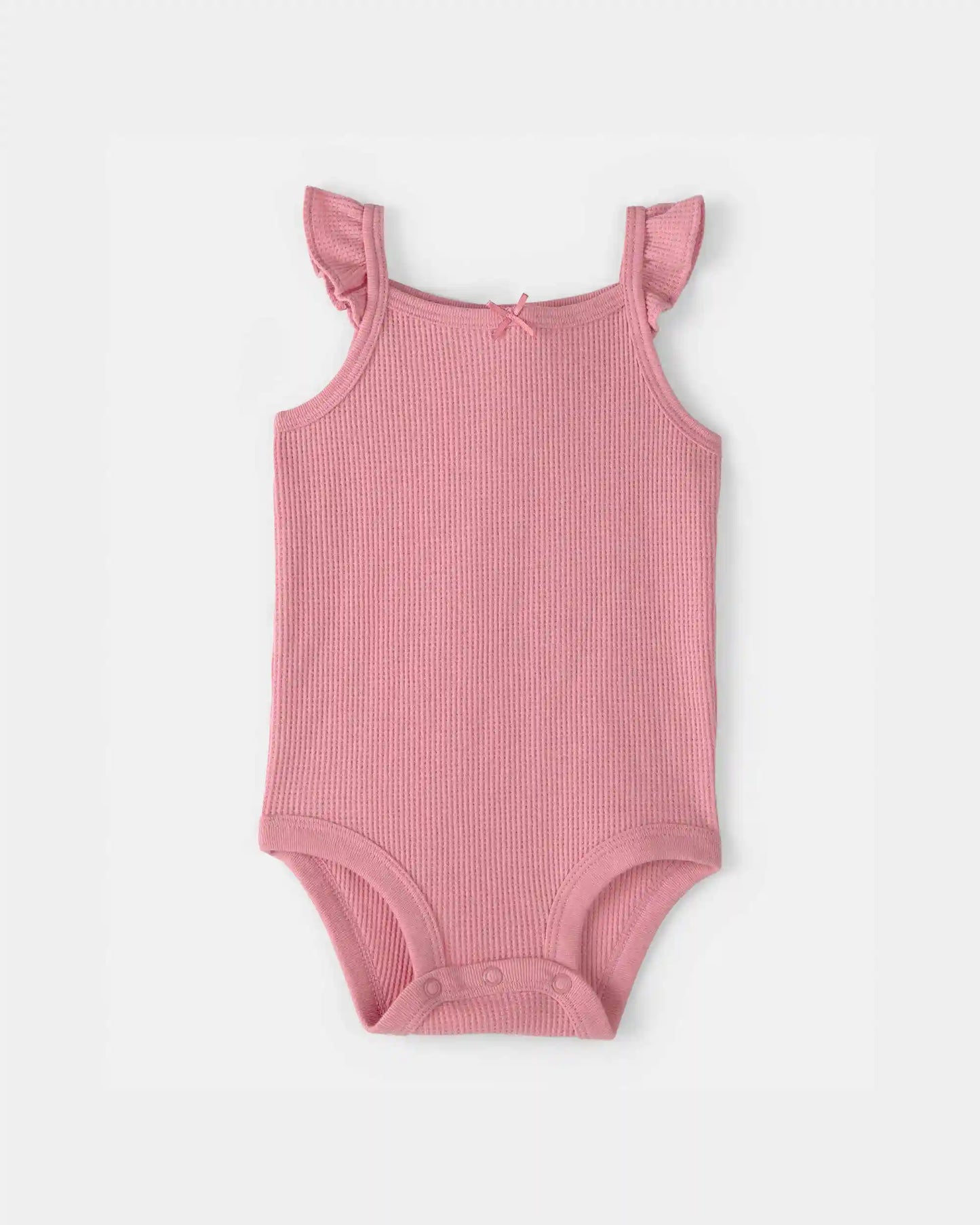 Baby Girl 3-Piece Flutter Sleeve Outfit Set - Pink