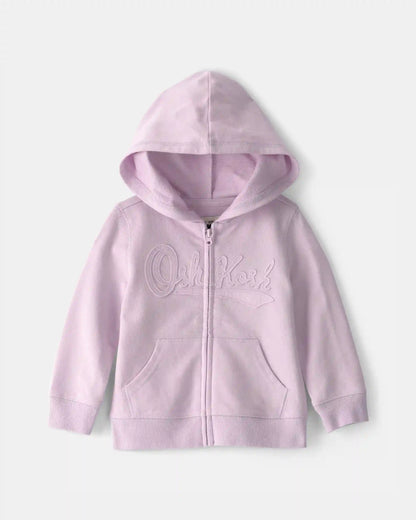Baby Girl OshKosh Logo Zip-Up Hoodie - Purple