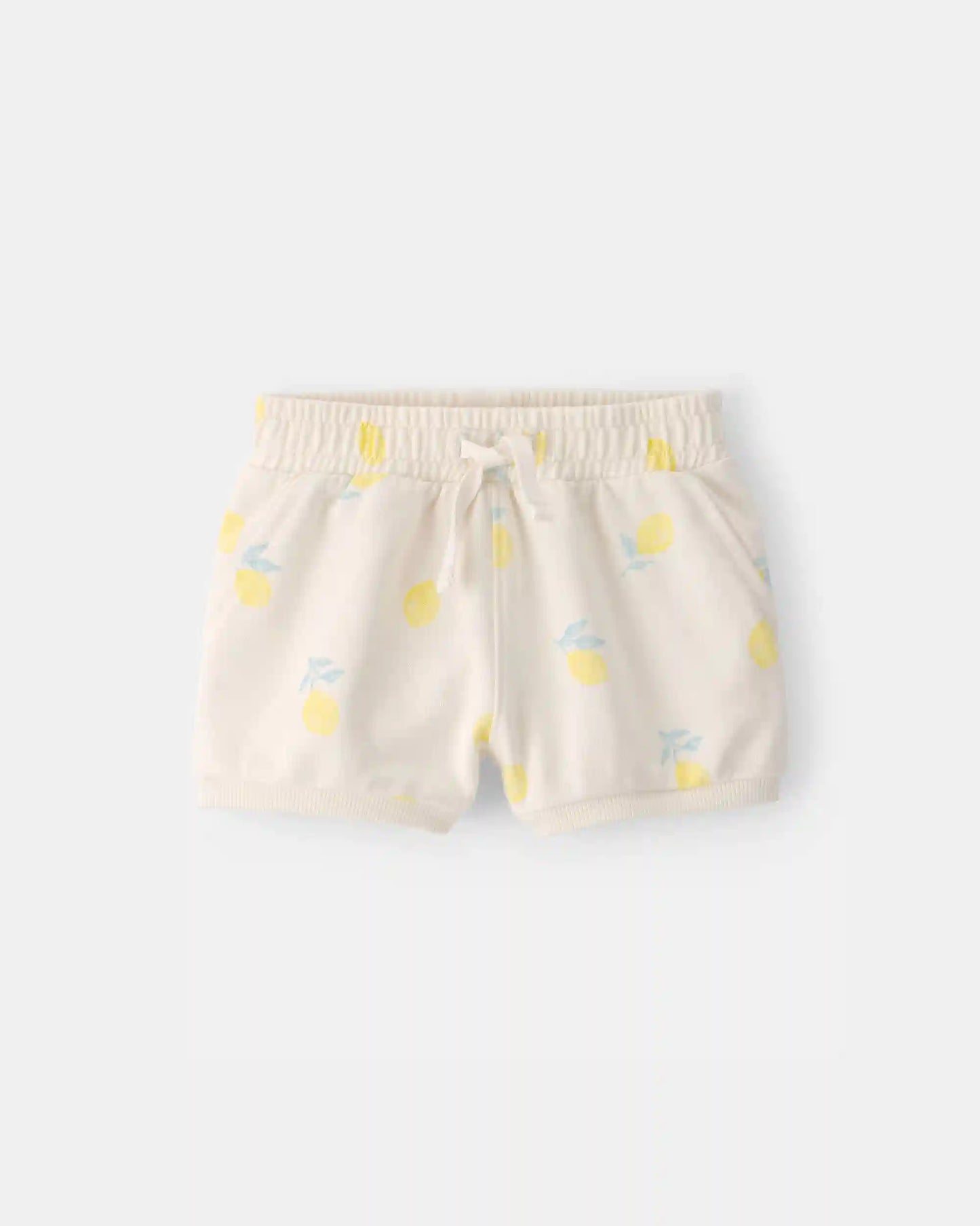 Baby Girl French Terry Shorts - Ivory