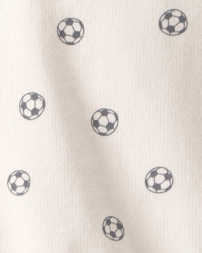 Baby Soccer French Terry Pullover Sweatshirt - Ivory