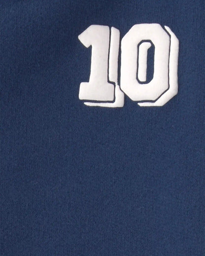 Baby Boy Varsity French Terry Pullover Sweatshirt - Navy Blue