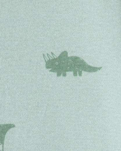 Baby Dinosaur 100% Cotton Snug Fit 1-Piece Pajama - Green