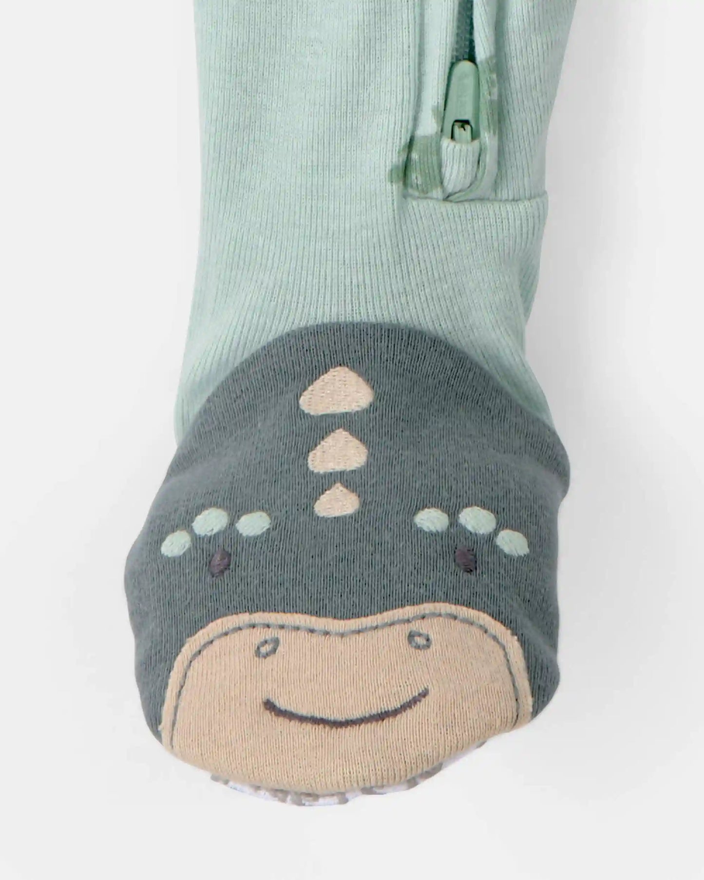 Baby Dinosaur 100% Cotton Snug Fit 1-Piece Pajama - Green