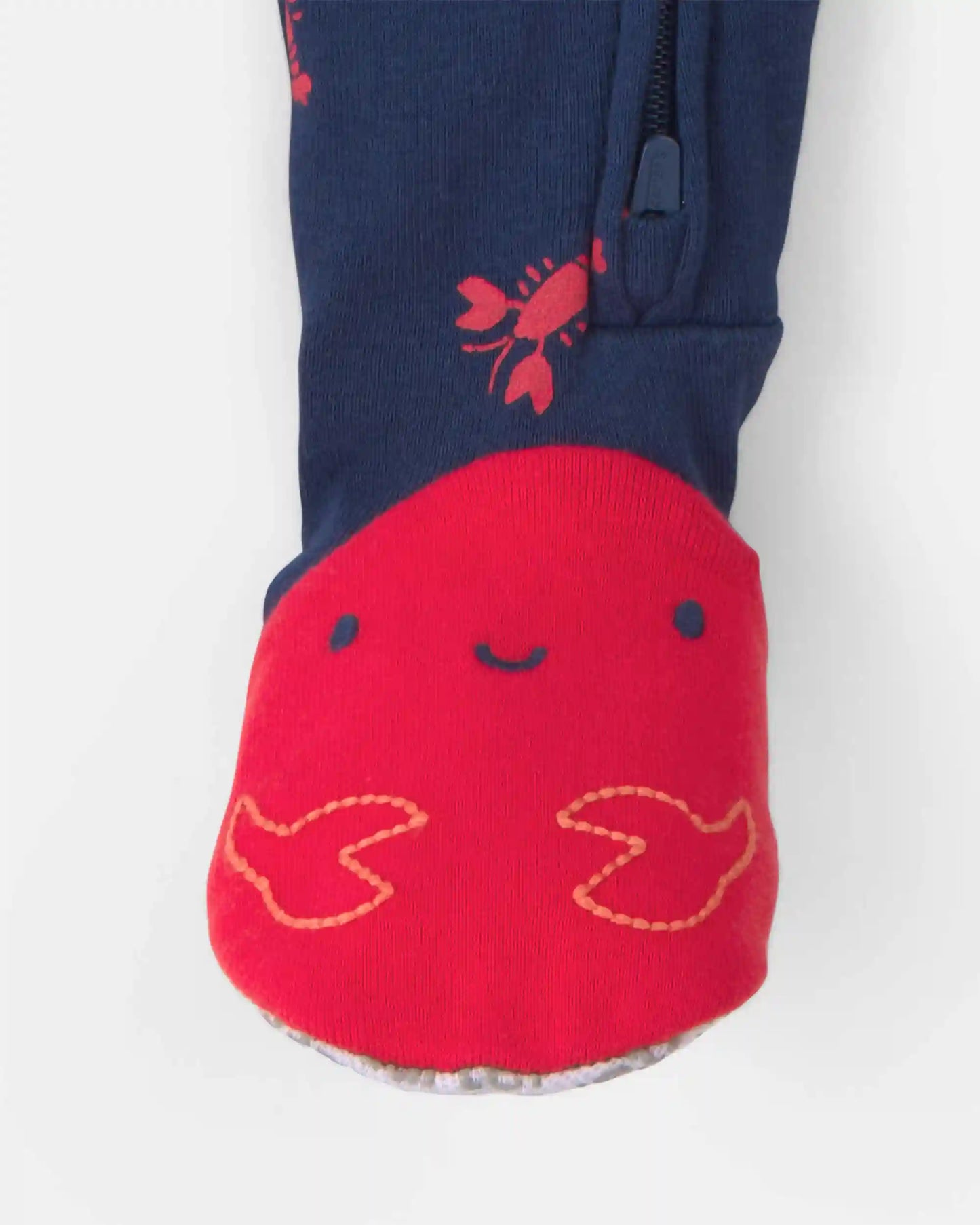 Baby Boy Lobster 100% Cotton Snug Fit 1-Piece Pajama - Blue
