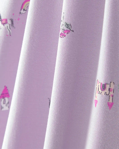 Baby Girl Fairytale 2-Way Zip PurelySoft Sleep & Play Pajama - Purple