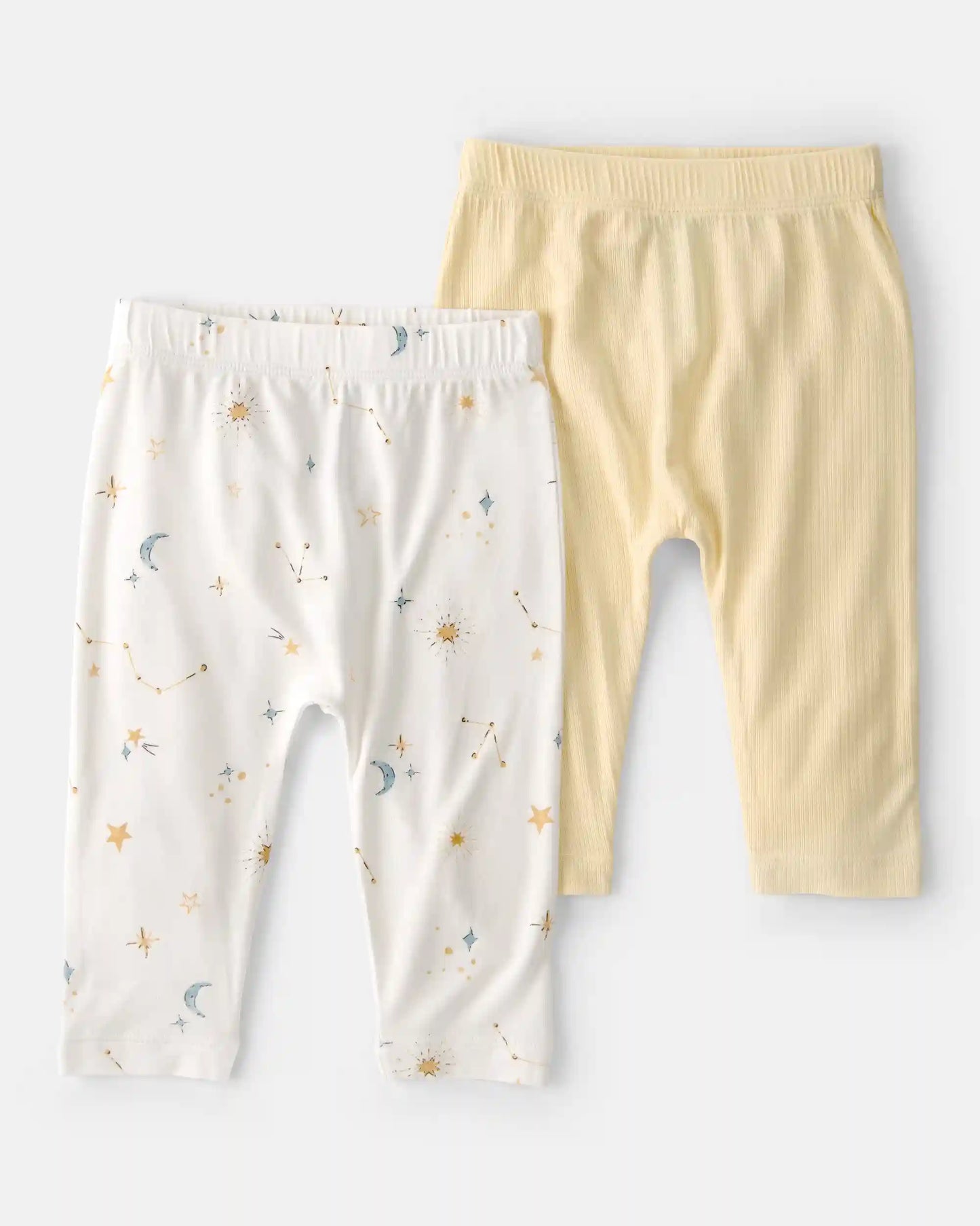 Baby 2-Pack Constellation PurelySoft Pants - Yellow/Cream