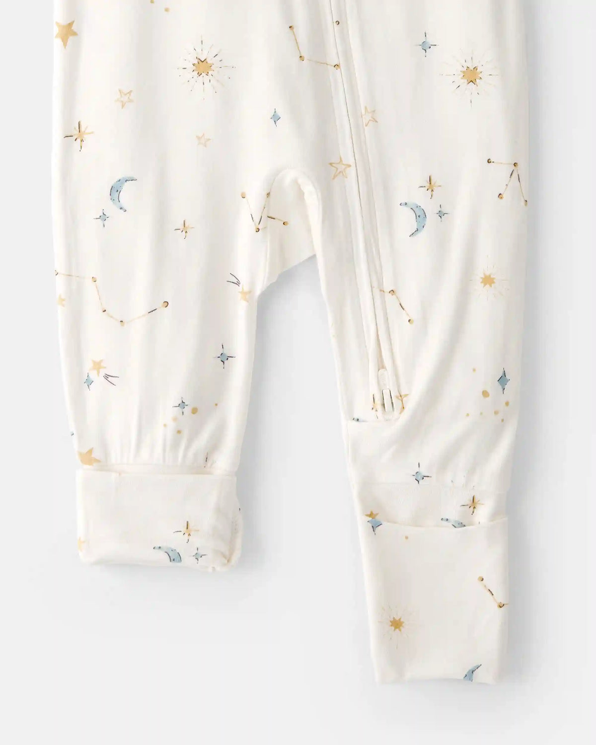 Baby Constellation 2-Way Zip PurelySoft Sleep & Play Pajama - Cream