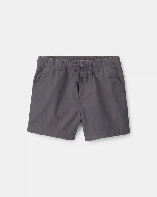 Baby Boy Canvas Shorts - Grey
