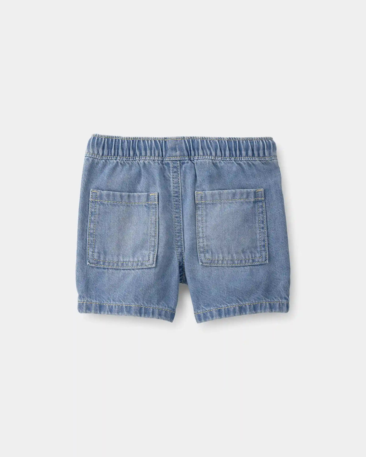 Baby Boy Denim Drawstring Shorts - Light Wash