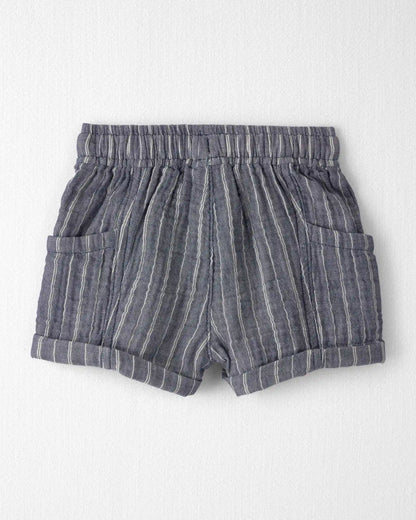 Baby Boy 2-Piece Organic Cotton Gauze Top & Short Set