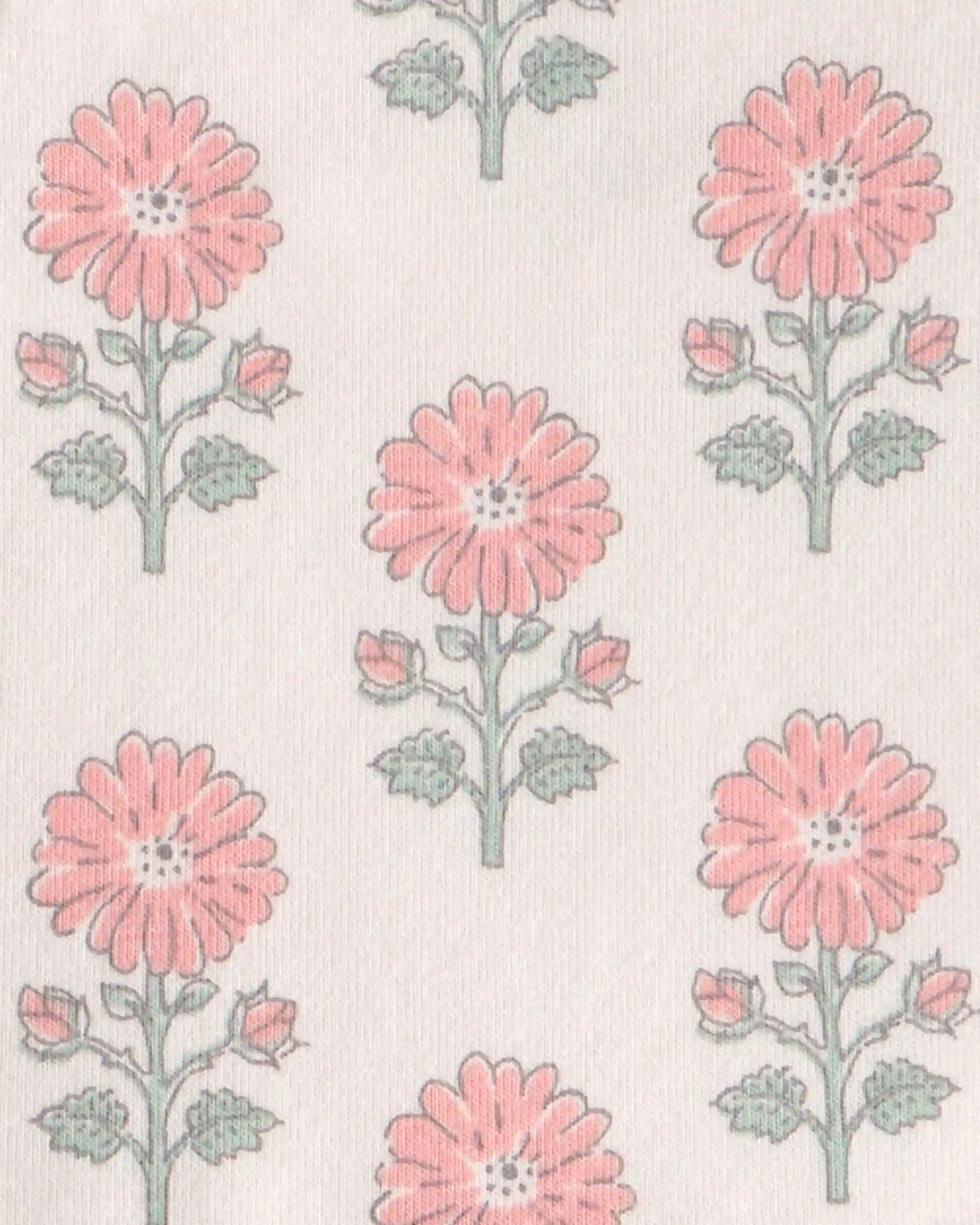 Baby Girl Organic Cotton Tiered Dress in Rosebud Petal Print