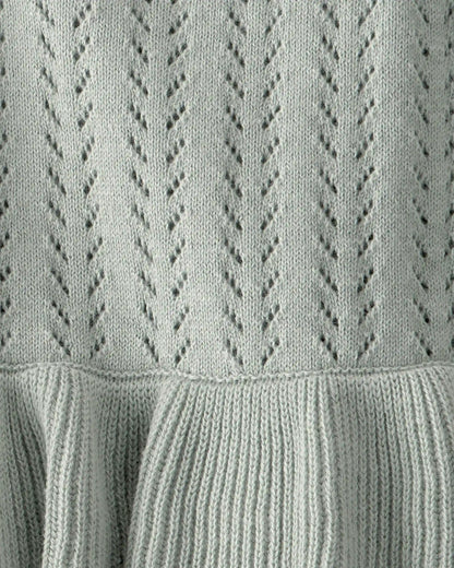 Baby Girl Organic Cotton Sweater Knit Bubble