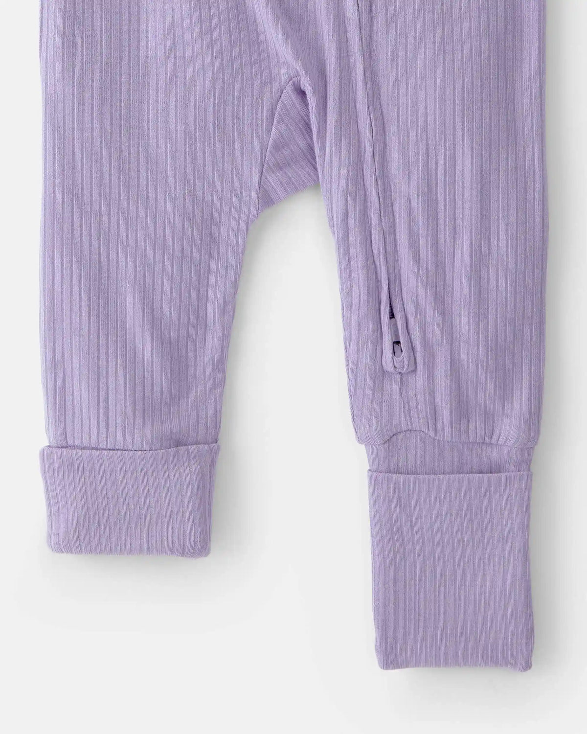 Baby Girl 2-Way Zip PurelySoft Sleep & Play Pajama - Purple