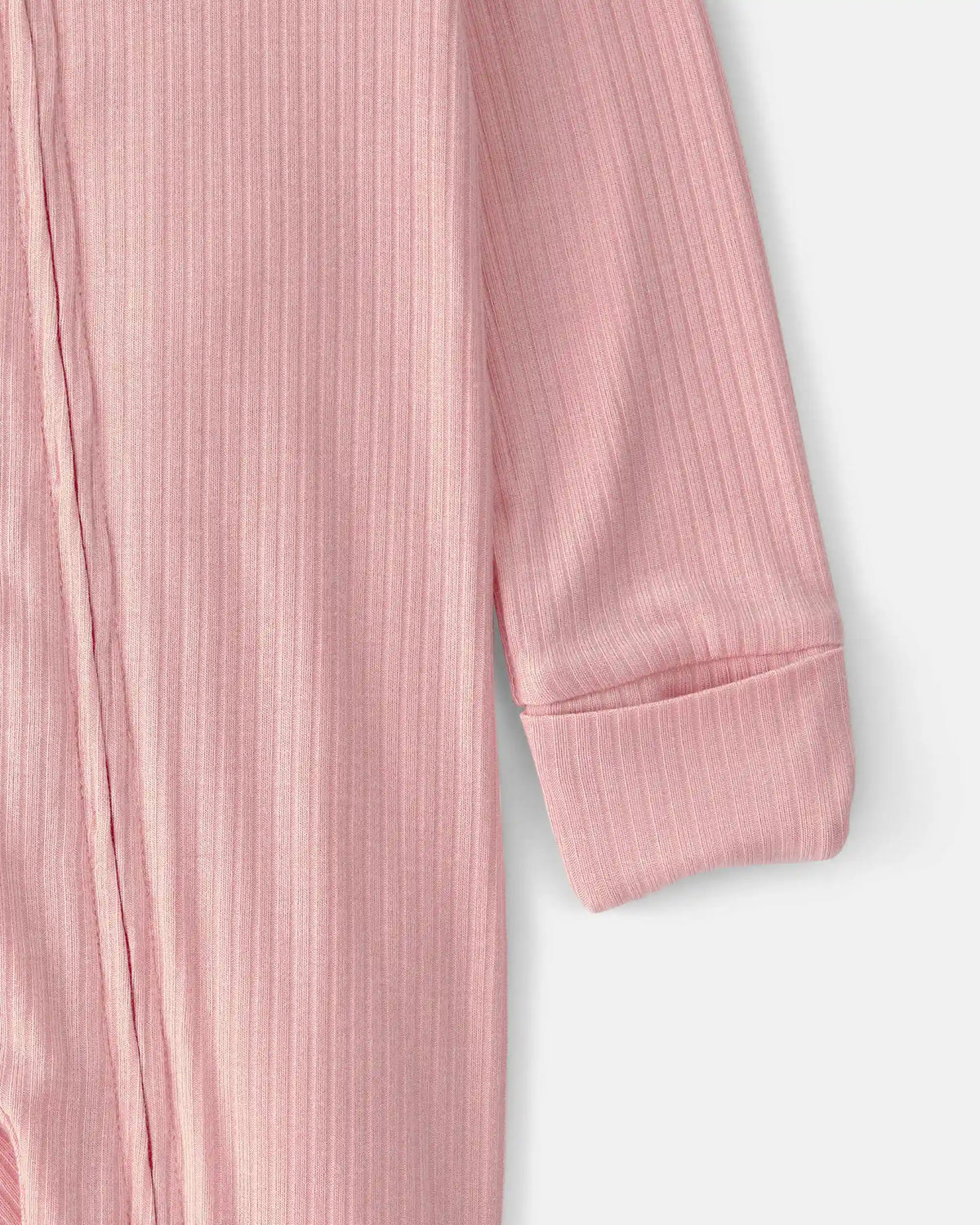 Baby Girl 2-Way Zip PurelySoft Sleep & Play Pajama - Pink