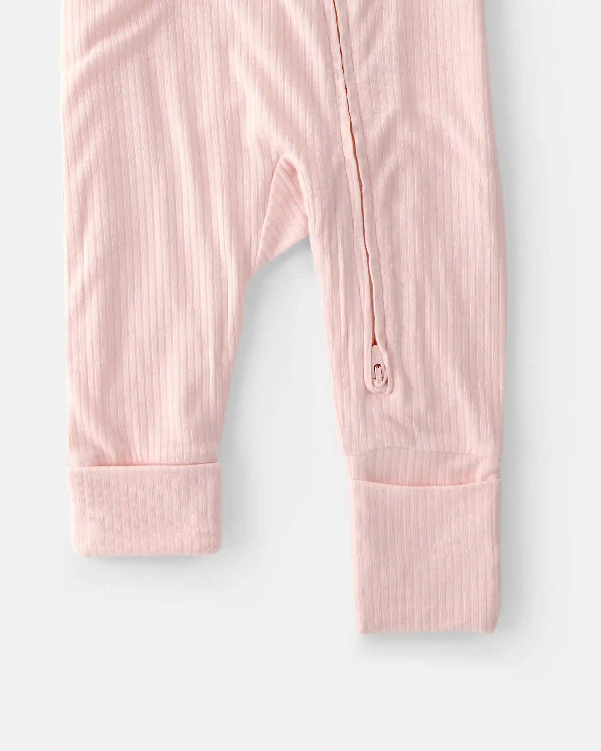 Baby Girl 2-Way Zip PurelySoft Sleep & Play Pajama - Light Pink