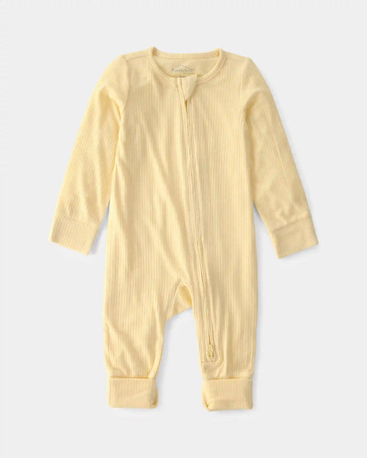 Baby 2-Way Zip PurelySoft Sleep & Play Pajama - Yellow