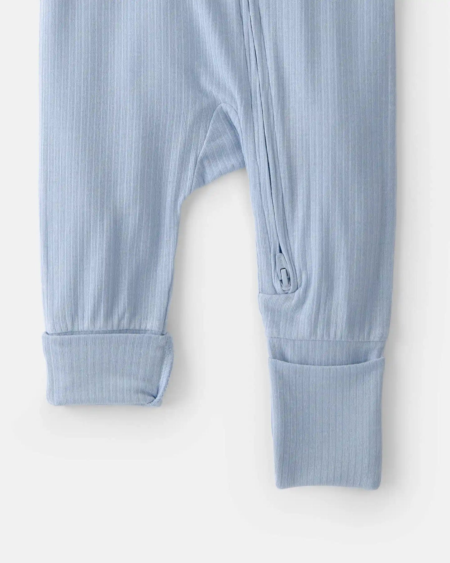 Baby Boy 2-Way Zip PurelySoft Sleep & Play Pajama - Blue