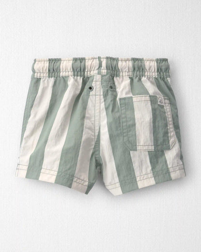 Baby Boy Recycled Swim Trunks in Stripes