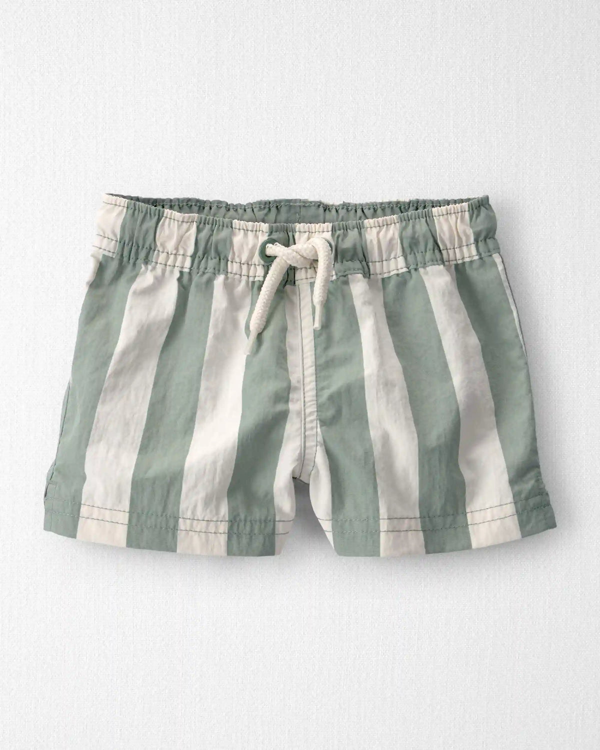 Baby Boy Recycled Swim Trunks in Stripes