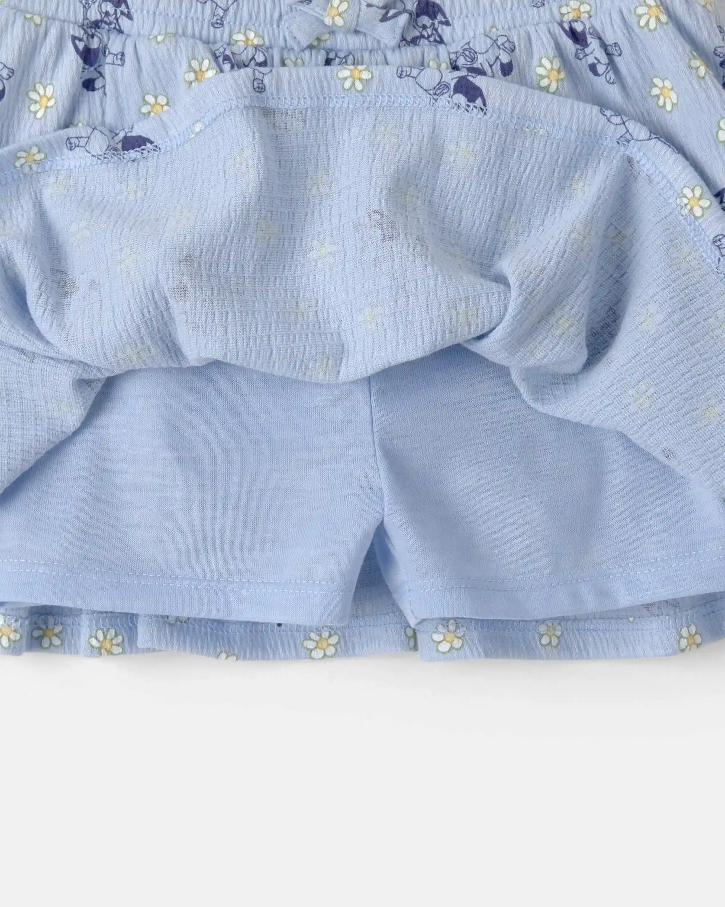 Baby Girl 2-Piece Bluey™ Top & Skort Set - Yellow/Blue