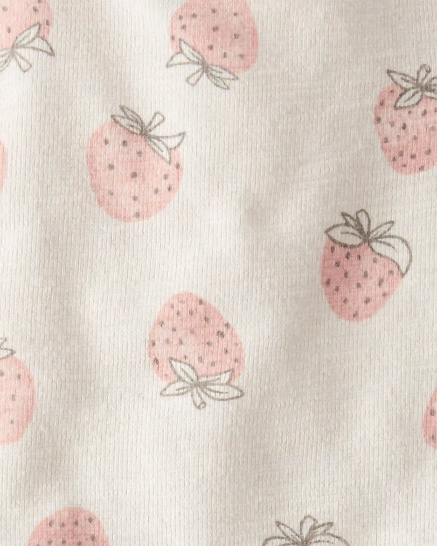 Baby Girl 2-Piece Top & Short Set Made with Organic Cotton in Strawberry Print