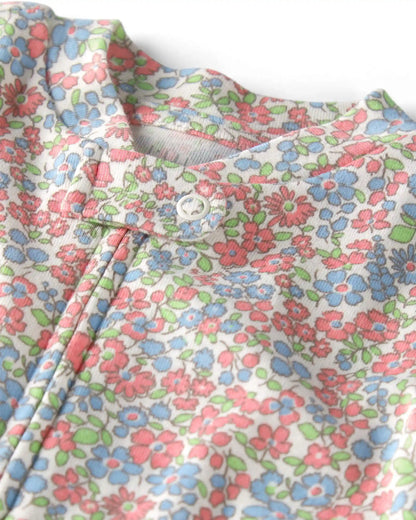 Baby Girl Organic Cotton Sleep & Play Pajama in Spring Floral
