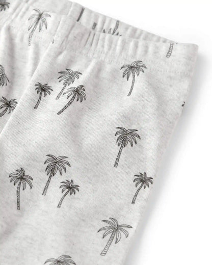 Baby 2-Piece Organic Cotton Pajamas in Palm Trees