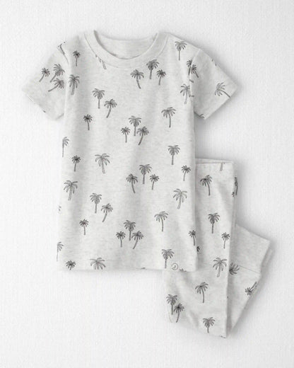Baby 2-Piece Organic Cotton Pajamas in Palm Trees
