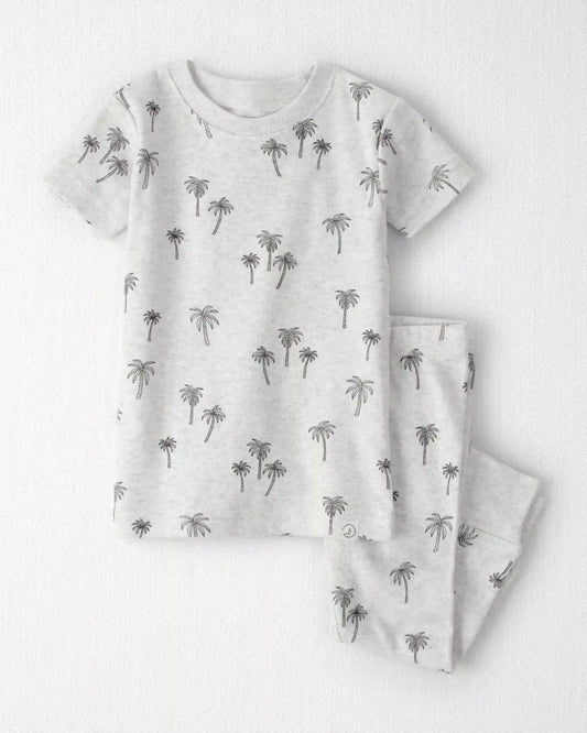 Baby 2-Piece Organic Cotton Pajamas in Palm Trees