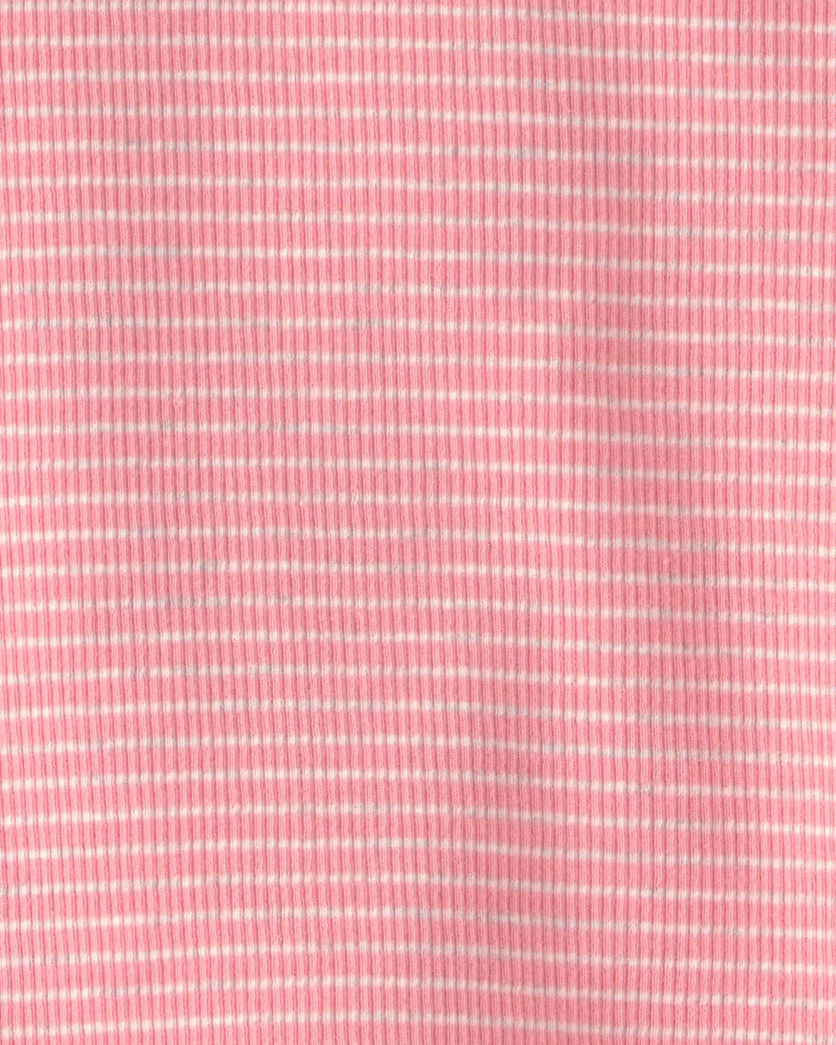 Baby Girl 2-Piece Organic Cotton Ribbed Pajama Set in Stripes